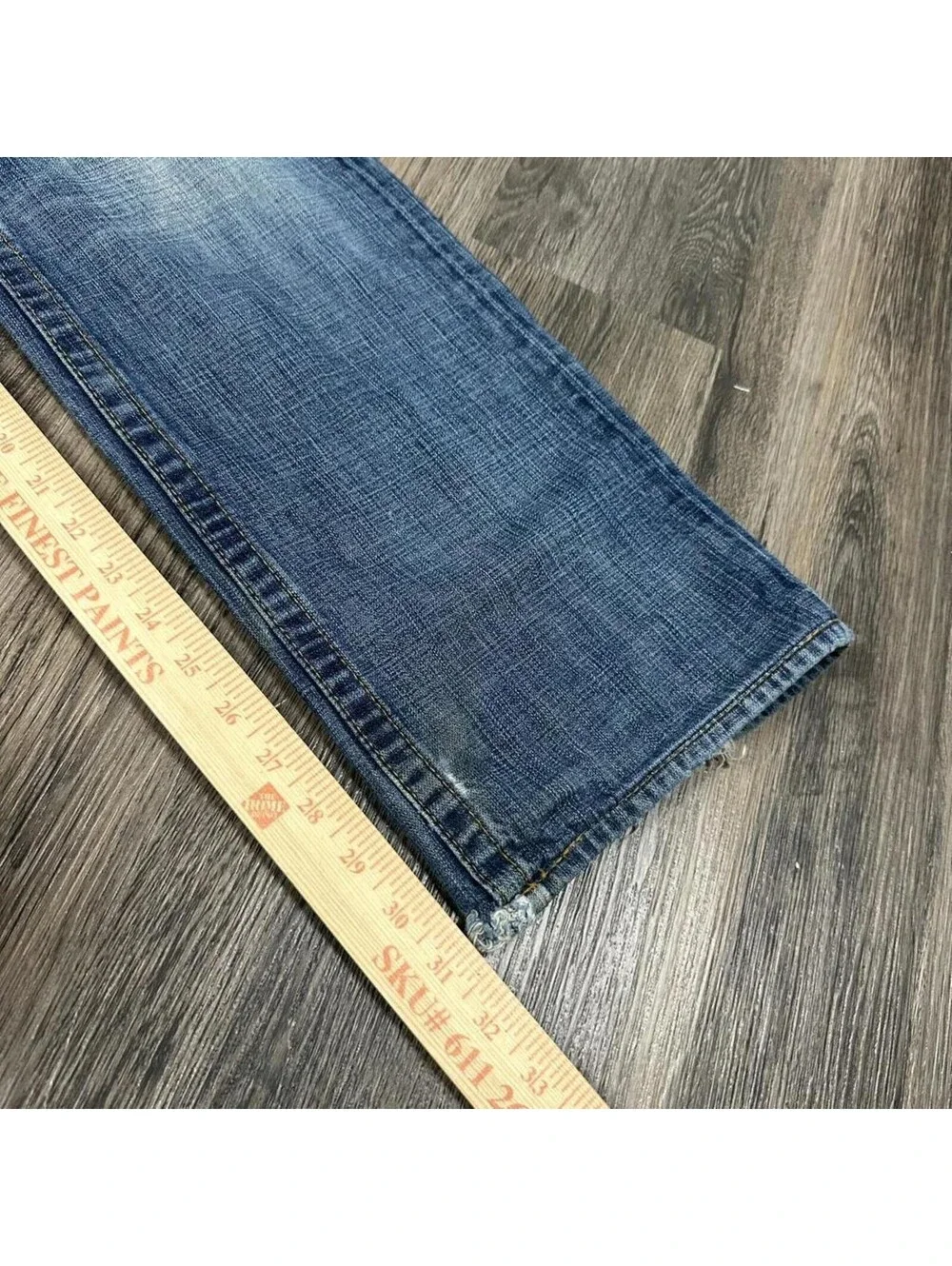 Y2K True religion loose Bootcut grunge faded distressed jeans Men 36x31